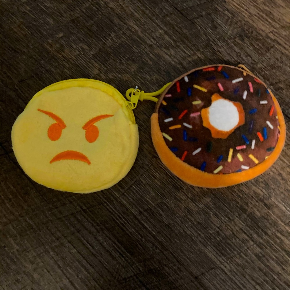 Emoji and Donut Change purses